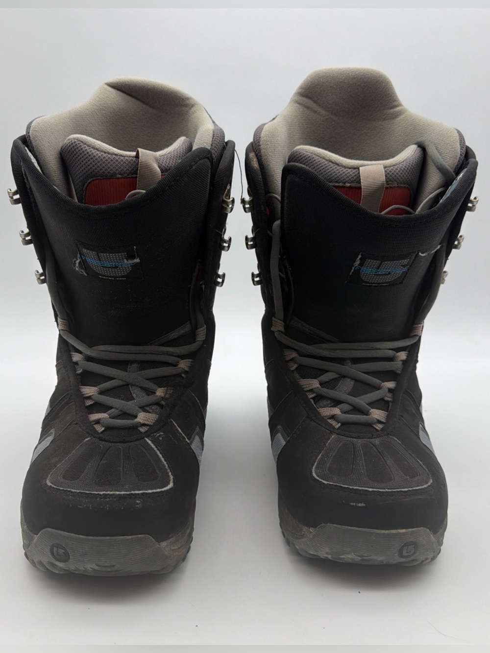Burton Freestyle Snowboard Boots Mens US 9.5 Black Winter Sports Good Condition